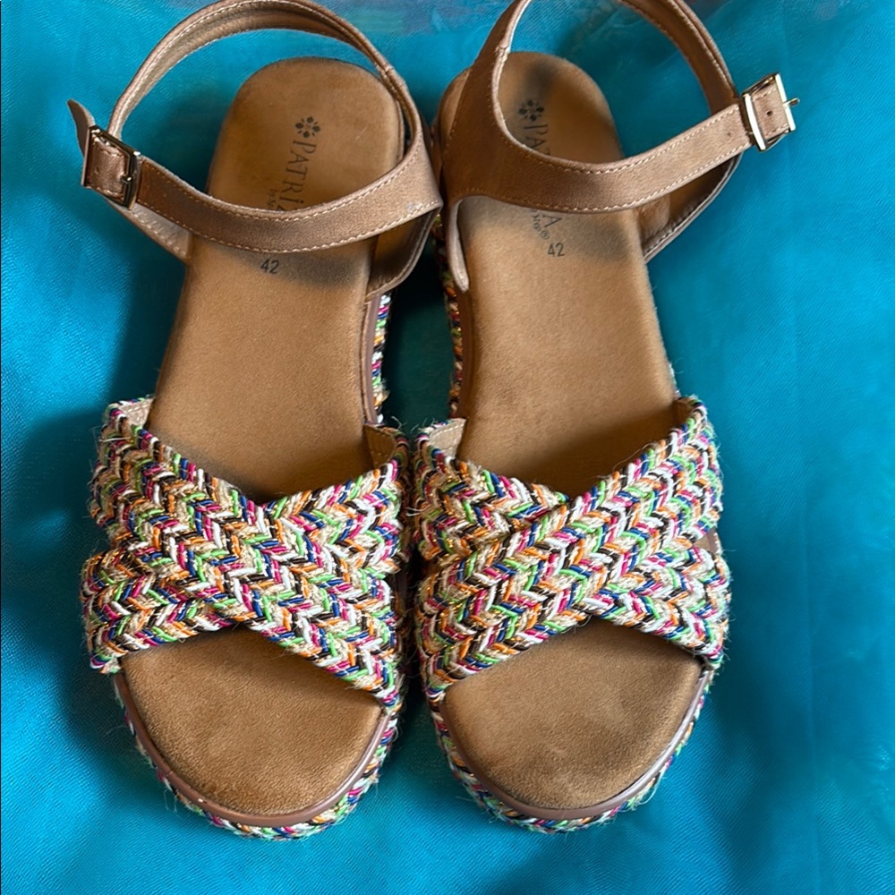 Multicolor Woven Sandals by